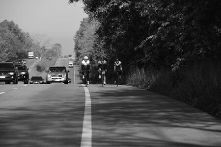 Amateur cyclist Fighting in the charity program for children with visual disabilities, Chonburi to...