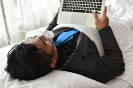 Businessmen are also working and making money while they sleep in bed in the hospital. Business...