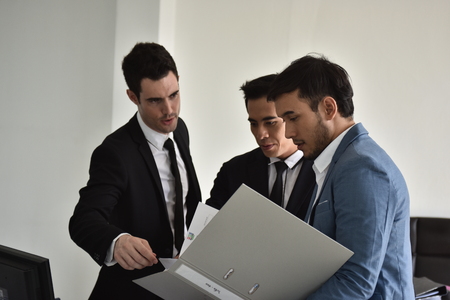 Business Communication Connection Working Concept. Business People Meeting Design Ideas Concept. Team Meeting Brainstorming Planning Analysing Concept.の写真素材