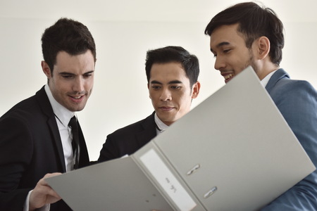 Business Communication Connection Working Concept. Business People Meeting Design Ideas Concept. Team Meeting Brainstorming Planning Analysing Concept.の写真素材