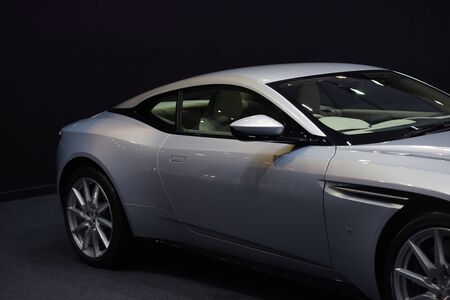The new car headlights are beautiful.Car headlights look stylish.の写真素材