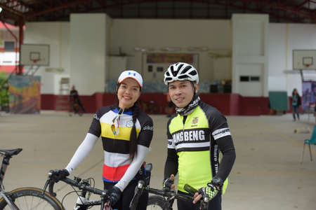 Amateur bike athletes make the most of their efforts in the Bicycle race Charity Trip Nhong Yai...