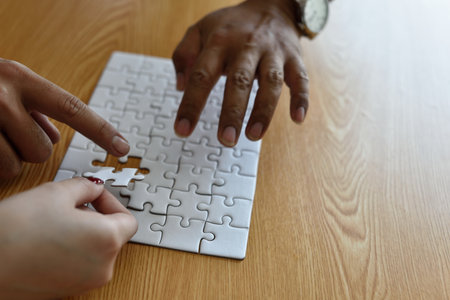 responsibility and cooperation of the working team Business cash, business conceptの写真素材