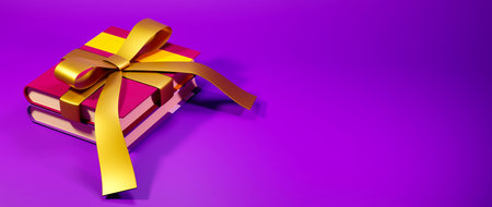 Education concept. 3d render of book, Modern flat design isometric concept of Education for website and mobile website. Landing page template.の写真素材