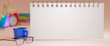 Education concept. 3d render of book, Modern flat design isometric concept of Education for website and mobile website. Landing page template. 
Back to school poster, banner design template.の写真素材