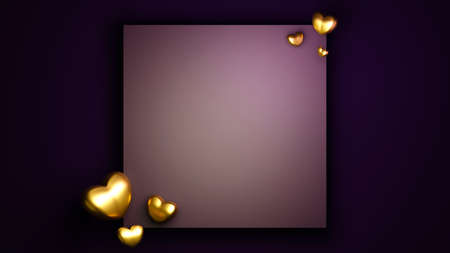 Anniversary event celebration concept on pink background for Happy Women, Mother father, sweet heart, 
banner or brochure birthday greeting gift card design. 3d Romantic sweet love greeting poster.の写真素材