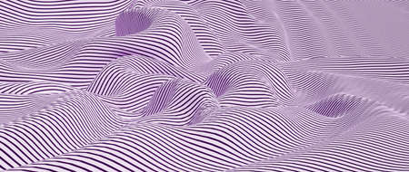 3d render of white and purple cloth. iridescent holographic foil. abstract art fashion background.の写真素材