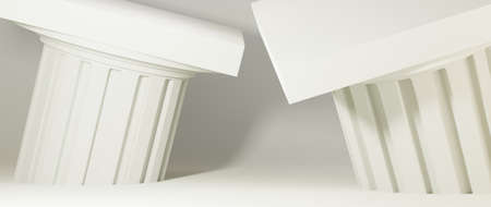 3D rendering of background. showcase product. Blank scene showcase mockup with empty round stage.の写真素材