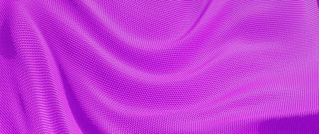 3d render of pink cloth. iridescent holographic foil. abstract art fashion background.の写真素材