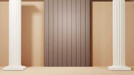 3D rendering of background. For show product. Blank scene showcase mockup.