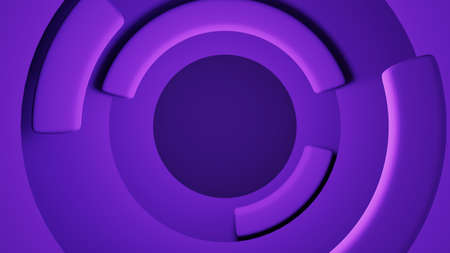 3D rendering of purple scene for placing products in the top view background. For show product. Blank scene showcase mockup.の写真素材