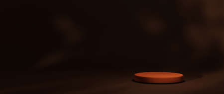 3D rendering of blank product background for displaying fashion and cream cosmetics decorations. Modern podium background for luxury product.の写真素材