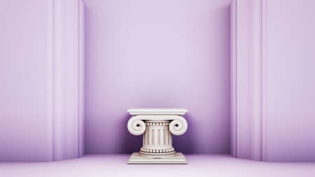 3D rendering of blank product background for displaying fashion and cream cosmetics decorations. Modern podium background for luxury product.の写真素材