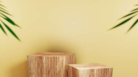 3D rendering of blank product background for displaying fashion and cream cosmetics decorations....