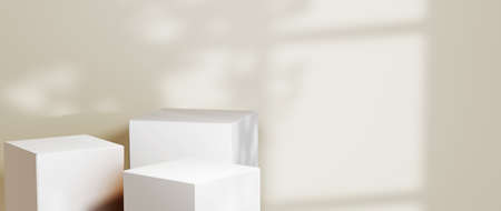 3D rendering of blank product background for backdrop fashion and cream cosmetics decorations....