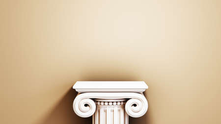 3D rendering of blank product background for backdrop fashion and cream cosmetics decorations. Modern blank podium background for luxury product.の写真素材