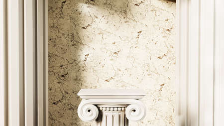 3D rendering of blank product background for backdrop fashion and cream cosmetics decorations....