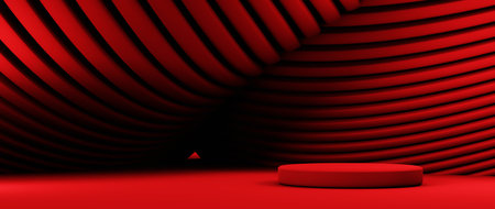 3D rendering of blank product abstract background for backdrop fashion and cream cosmetics decorations. Modern blank podium background for show luxury product.の写真素材