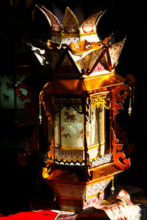 Thai Art, Thailand, Wat Prakeaw, cheangrai,lampの写真素材