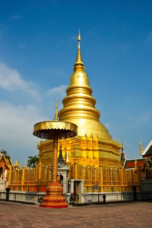 Prathat Haripunchai, Thai Art, Thailand, lumpoonの写真素材