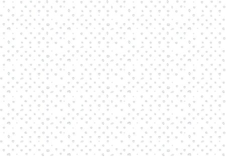 Different shape of small or tiny water drops vector isolated on white background, Glass bubble drop condensation surface, element design clean crystal drop splash wallpaper designのイラスト素材