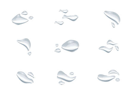 realistic water drop vectors isolated on white background ep38のイラスト素材