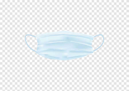 medical face mask isolated on transparency backgroundのイラスト素材