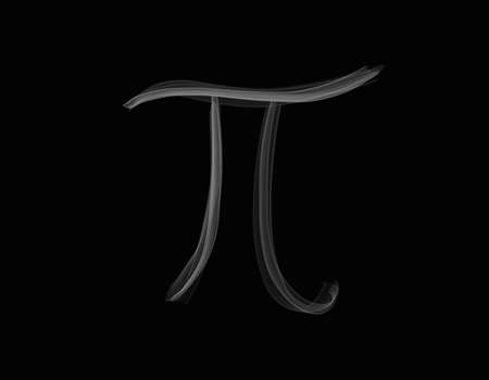 set of realistic smoke spreading shape with sign character on dark backgroundの写真素材