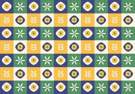 Seamless pattern with abstract geometric ornament. Vector illustration. Background.のイラスト素材