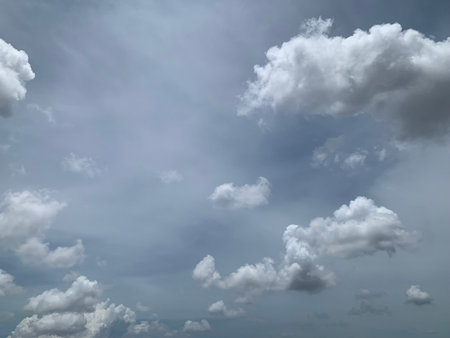 The vast blue sky and clouds sky background.