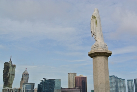 Lady Penha Looking at Macauのeditorial素材