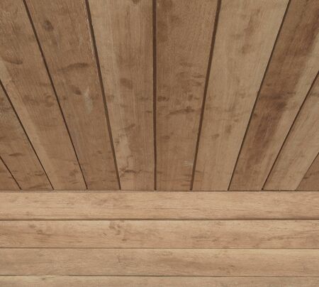 Background texture of ceiling and wooden wall. (soft focus)の写真素材