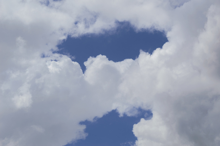Thick clouds on blue sky.の写真素材