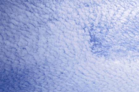 White clouds spread full on the blue sky.の写真素材