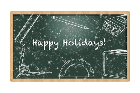 Happy Holidays on Boardの写真素材