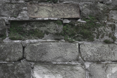 Old brick wall with scratches and grunges as textureの写真素材