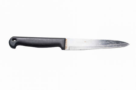 chef kitchen knife isolated on white backgroundの写真素材