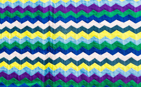 Colorful Thailand style rug surface close up vintage fabric is made of hand-woven cotton fabric More...