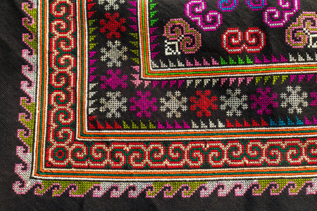 embroidered fabric texture , background