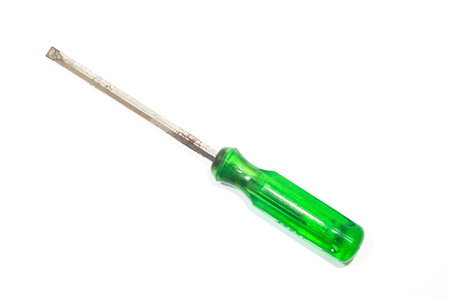 Screwdriver isolated on white backgroundの写真素材