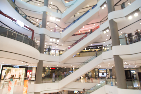 Abstract blur shopping mall and store interior for background.の写真素材