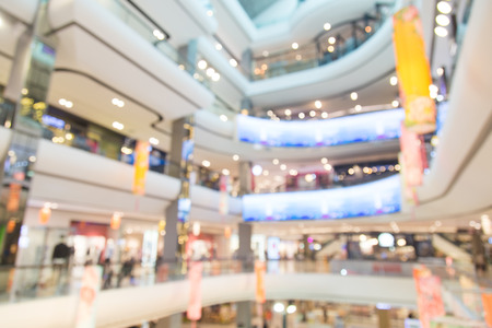 Abstract blur shopping mall and store interior for background.の写真素材