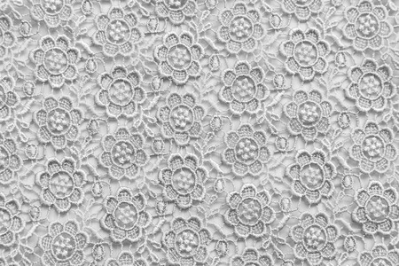 White lace with small flowers. No any trademark or restrict matter in this photo.