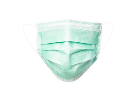 Medical mask or Surgical mask isolated on white background with clipping path, Prevent infection, 2019-nCoV or coronavirus. Airborne respiratory illness such as pm 2.5 fighting and flu.の写真素材