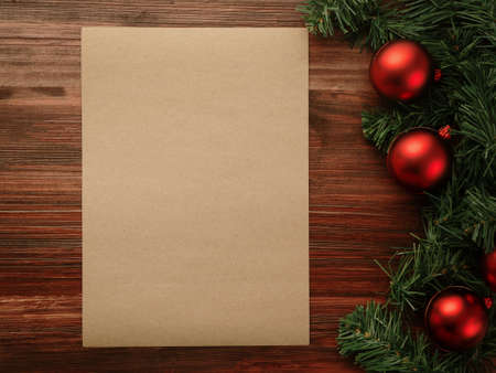 Merry christmas and happy new year A4 poster mockup template.の写真素材