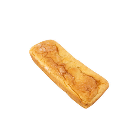 Butter Bread isolated on white backgroundの写真素材