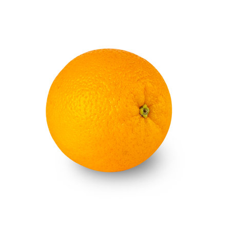 Orange isolated on white background with clipping path, full depth of field.の写真素材