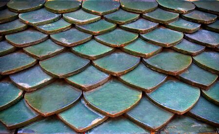 tiles roof backgroundの写真素材