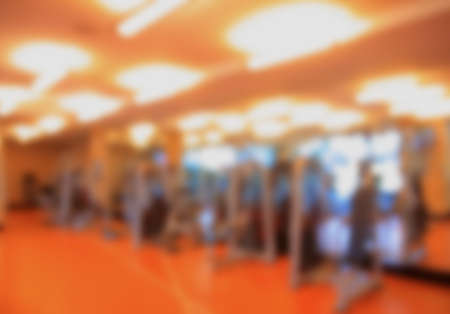 abstract blur photo modern fitness center backgroundの写真素材