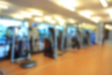 abstract blur photo modern fitness center backgroundの写真素材